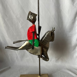 Manuel Felguerez Vintage Carousel Rider Sculpture Steel Mexico Listed Nice!