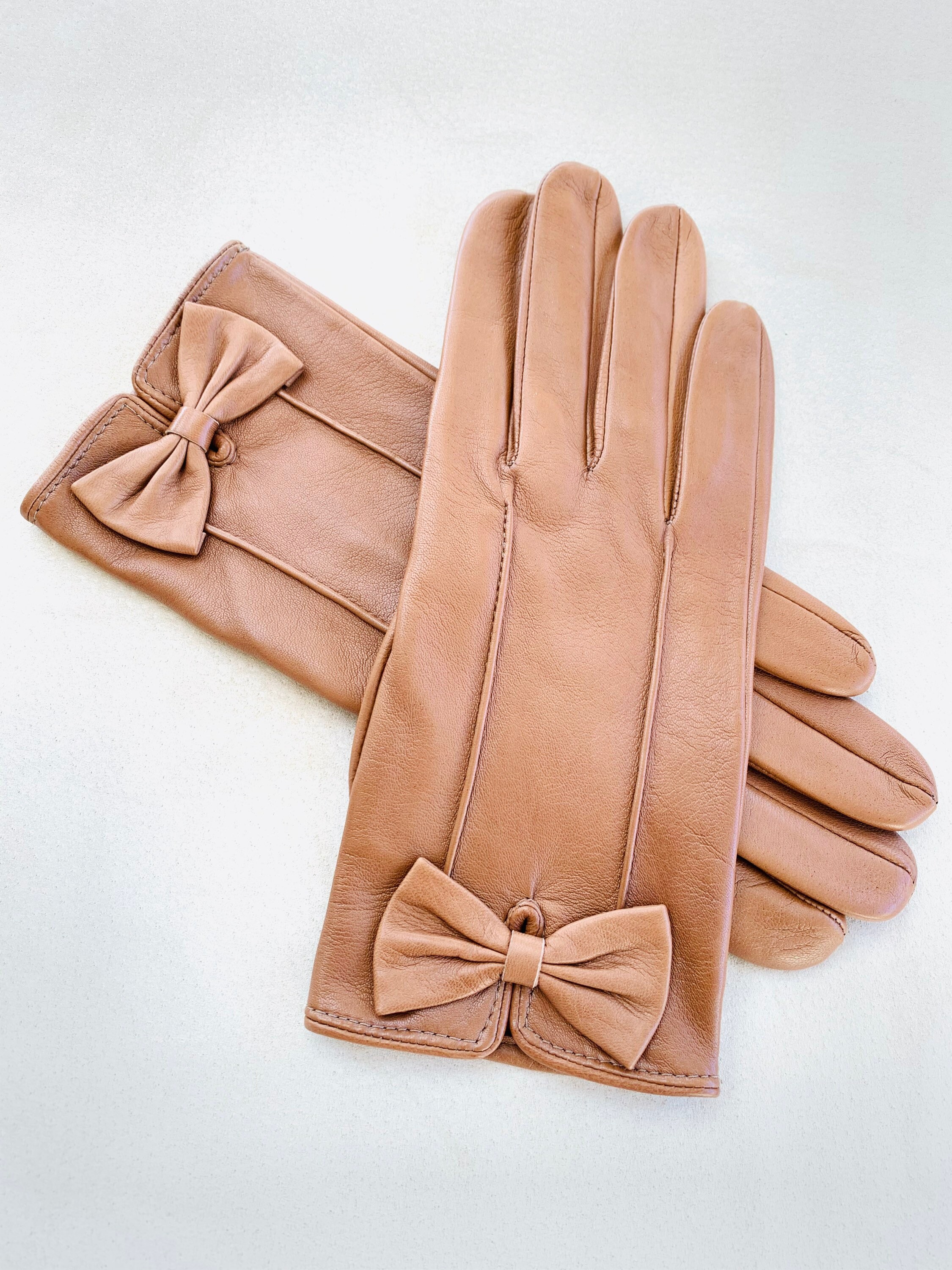 Cognac Leather Gloves for Ladies/ Driving Gloves / Fashion Etsy