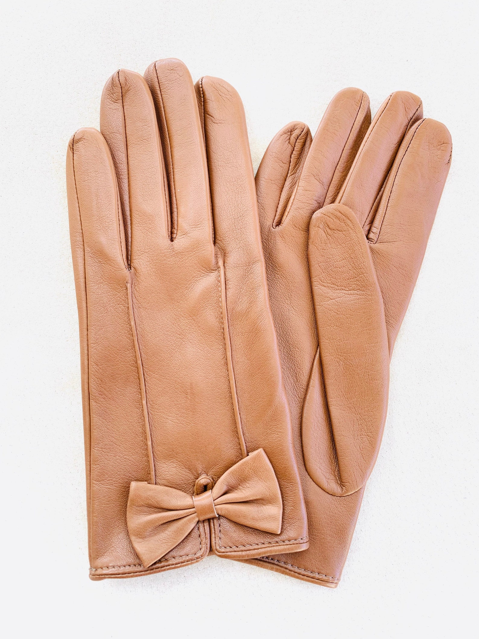 Cognac Leather Gloves for Ladies/ Driving Gloves / Fashion Etsy