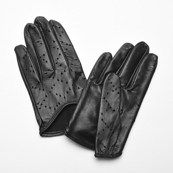 Gants en cuir tendance pour dames/Gants de soirée/Gants de conduite noirs/Gants de protection/Cadeau de la Saint-Valentin/Gants mode pour femmes