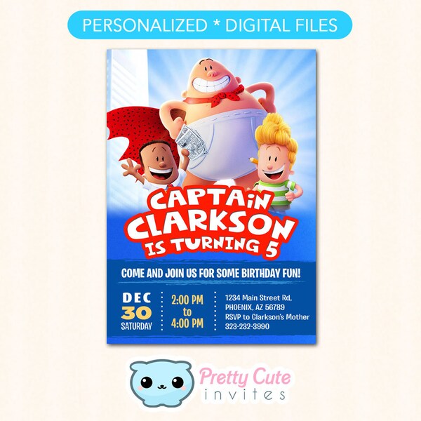 Captain Underpants - Etsy
