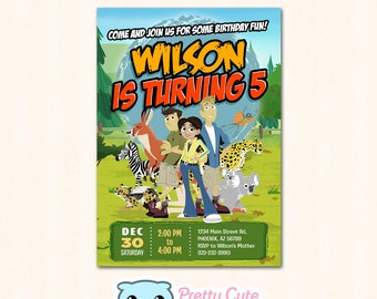 Wild Kratts invitation, Wild Kratts invite, Wild Kratts Birthday invitation, Wild Kratts Party invite