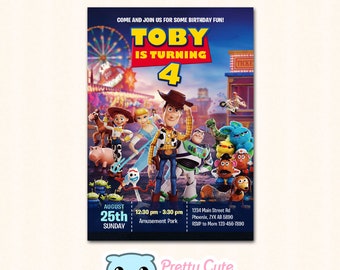 Toy Story invitation, Toy Story 4 Birthday invitation, Toy Story Party invite, Toy Story invite, Toy Story Bithday invite