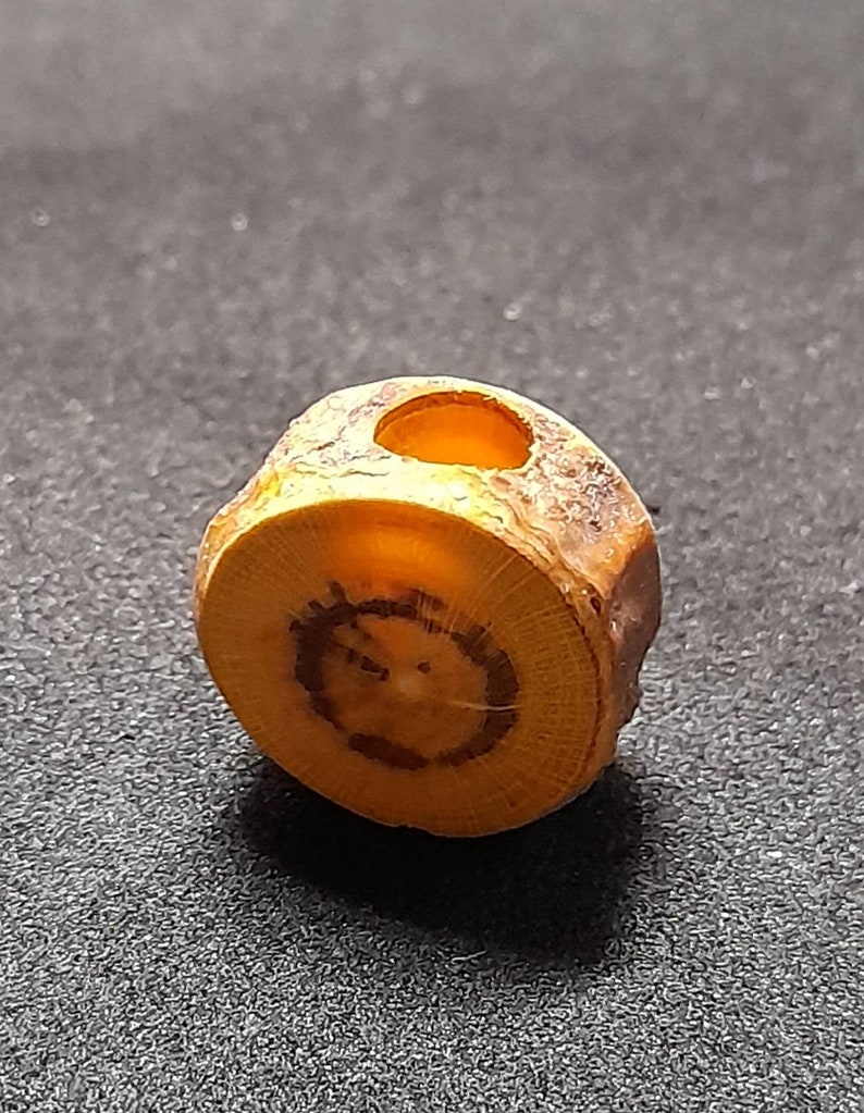 Hole size 6.5 mm Dread bead,dread jewelry wooden disc gold rain