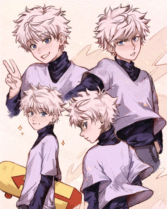 Hunter X Hunter Killua Character Print Etsy