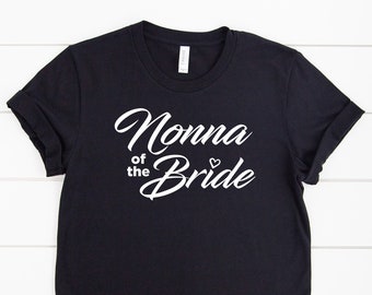 Camiseta de la abuela de la novia: camiseta familiar del cortejo nupcial