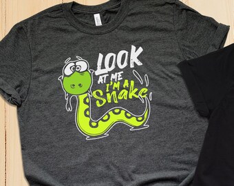 Camiseta divertida de serpiente: «Mírame, soy una serpiente»