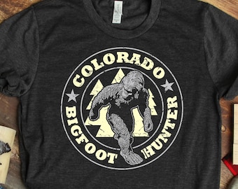 Camiseta de cazador de Pie Grande de Colorado: Camiseta de regalo de Pie Grande