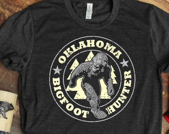 Camiseta de cazador de Pie Grande de Oklahoma: Camiseta de regalo de Pie Grande