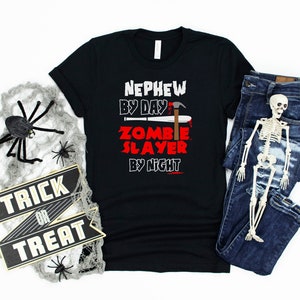 Auntie By Day Zombie Slayer By Night Costume Halloween T Shirt Etsy