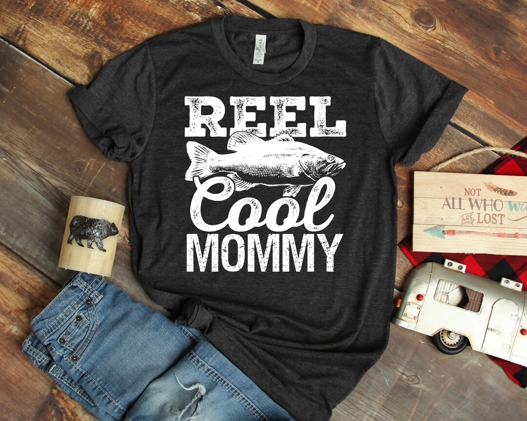 Reel Cool Mommy Fishing T-shirt / Women's Tee / Tank Top / Kids / Hoodie  Sweatshirt / Matching Family Fishing / Mom Fishing Buddy Shirt 