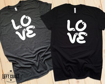 Camiseta Love Snakes: regalo para dueños de serpientes