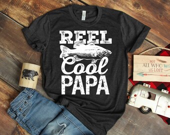 Reel Cool Papa Fishing T-Shirt / Tee / Tank Top / Kids / Hoodie Sweatshirt / Matching Family Fishing / Grandpa Fishing Buddy Shirt