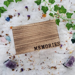 Caja de recuerdos de madera prefabricada o hecha a mano, caja de madera para recuerdos, caja de tesoros, caja de almacenamiento, caja de fotos, caja personalizada, caja personalizada