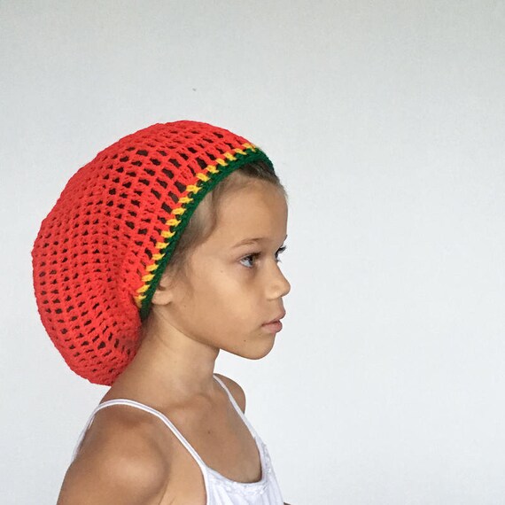 crochet mesh hat