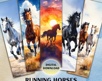 走る野生の馬、オリジナルの油絵、リアリズムスタイル、動物のアート