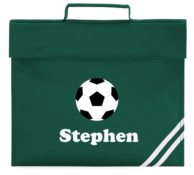 Personalised Book Bag College Varsity School Football Printed Folder Any Name
