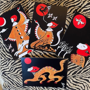 SHAPESHIFTER ~ Pack de 8 cartes postales.