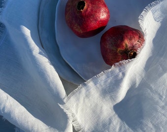 100% Linen Napkins (Large)  | Upcycled Linen Napkins