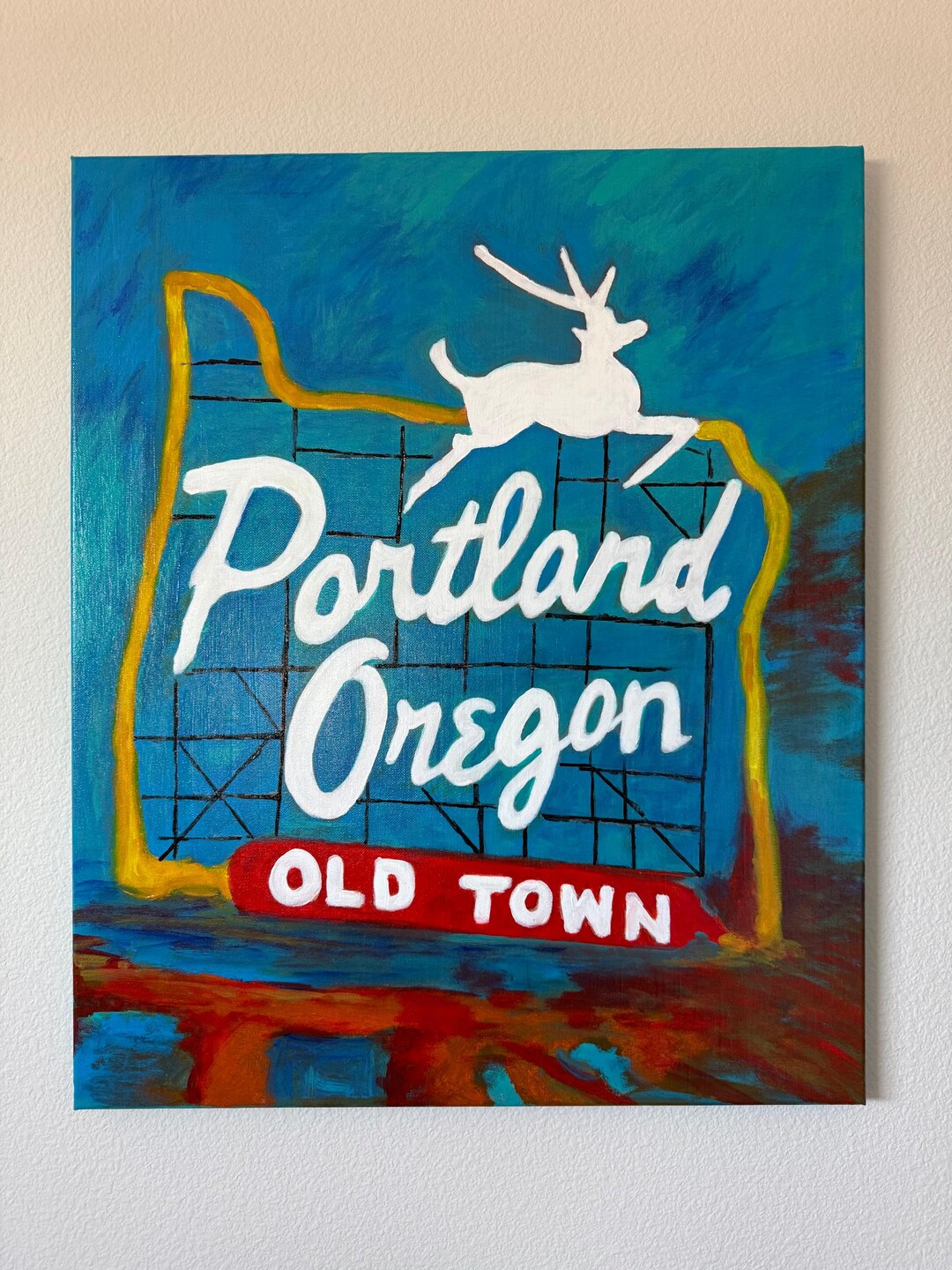 Portland Oregon Downtown Sign - Etsy