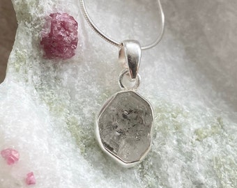 Sparkling Raw Quartz Pendant // Clear White Quartz Pendant // Quartz