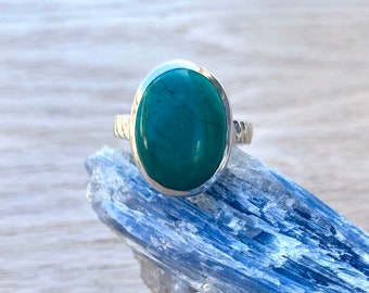 Turquoise Sterling Silver Setting Ring // Turquoise Gemstone Ring // Turquoise Sterling Silver Ring // Turquoise Stone Ring