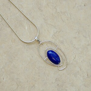 Lapis Pendant // Lapis Pendant Silver // Lapis Lazuli Pendant Silver // Lapis Pendant Necklace //