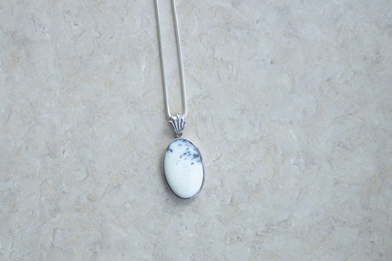 Dendrite Stone Pendant // Natural Dendrite Pendant // Dendrite Agate Pendant // Gemstone Pendant // Dendrite Gemstone // Dendrite Jewelry