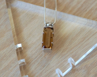 Ametrine Pendant // Rectangle Ametrine // Ametrine // Ametrine Necklace // Amethyst // Citrine // Sterling Silver