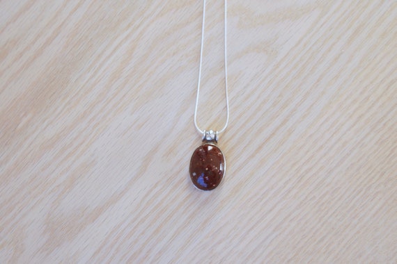 Jasper Pendant // Jasper Silver Pendant // Jasper and Sterling Silver // Red Jasper