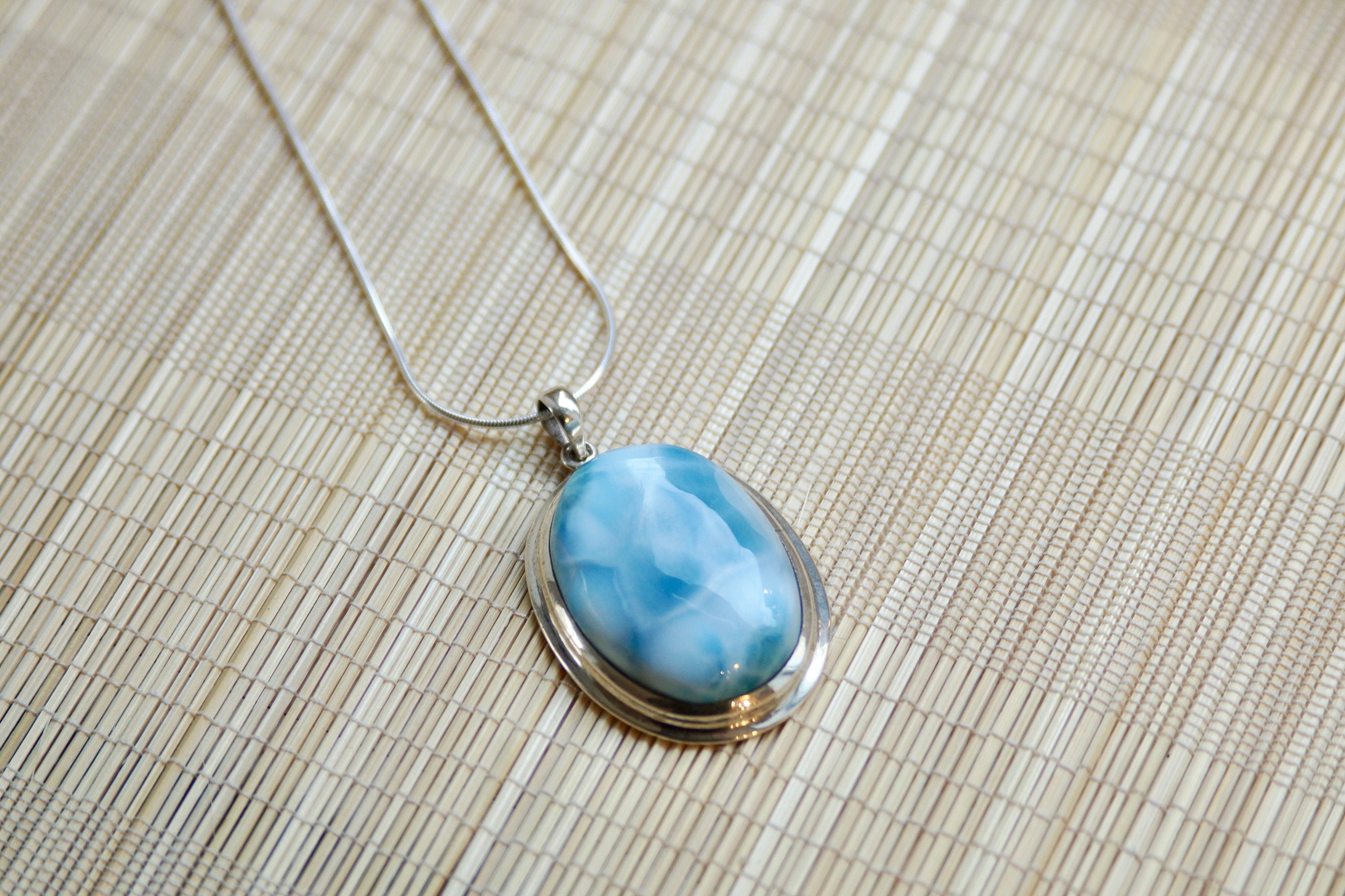 Collar Bohemio De Plata De Ley 925 Con Colgante Ovalado - Piedras Naturales De Ónix, Perla, Granate Y Turquesa, Hecho A Mano