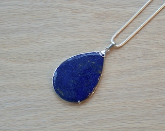 Lapis Lazuli Teardrop Colgante// Lapis y Plata Teardrop Colgante // Lapis Lazuli // Lapis Lazuli Collar // Lapis // Lapiz Plata