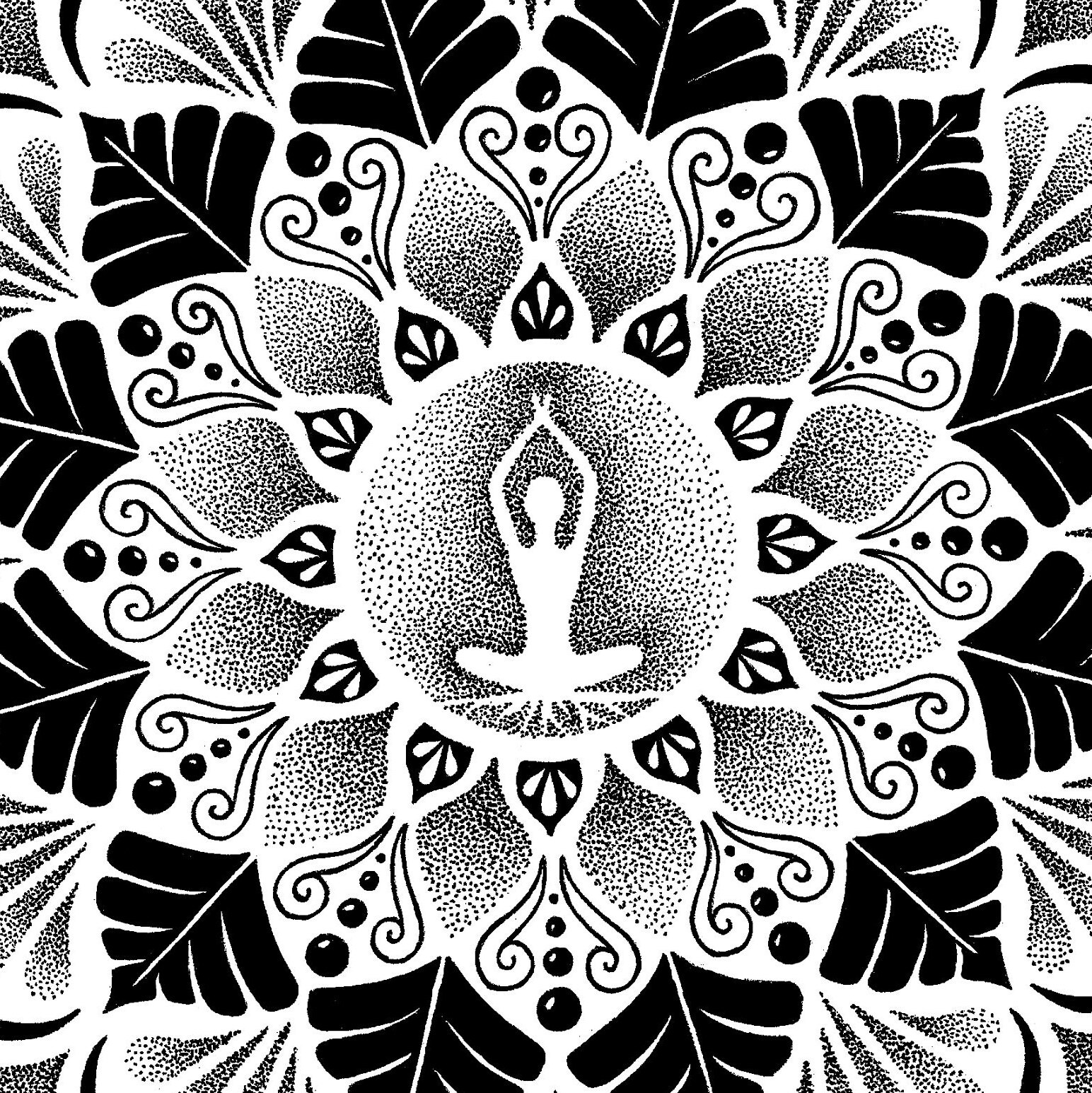 Mandala Wall Art Spiritual Art Yoga Art Mandala Poster Etsy