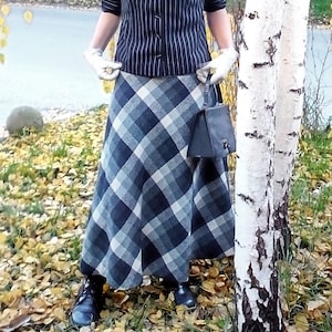 Etsy long wool skirt on sale