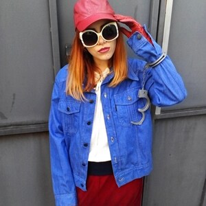 ジャケット・アウター Vintage Cream Soda Reversible Sukajan Vintage 1990's Japanese Classics Script Skull Sukajan