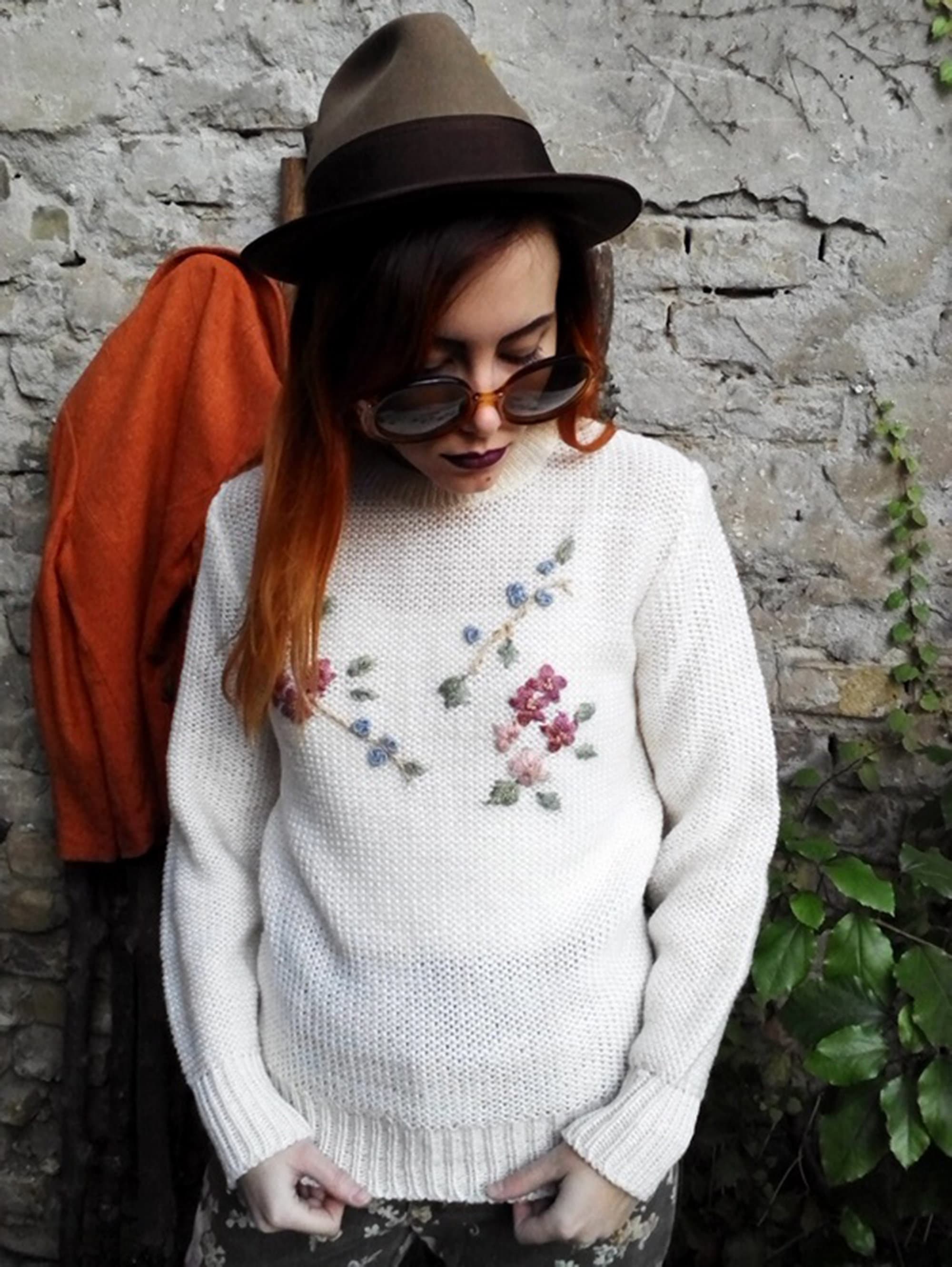 flower sweater design