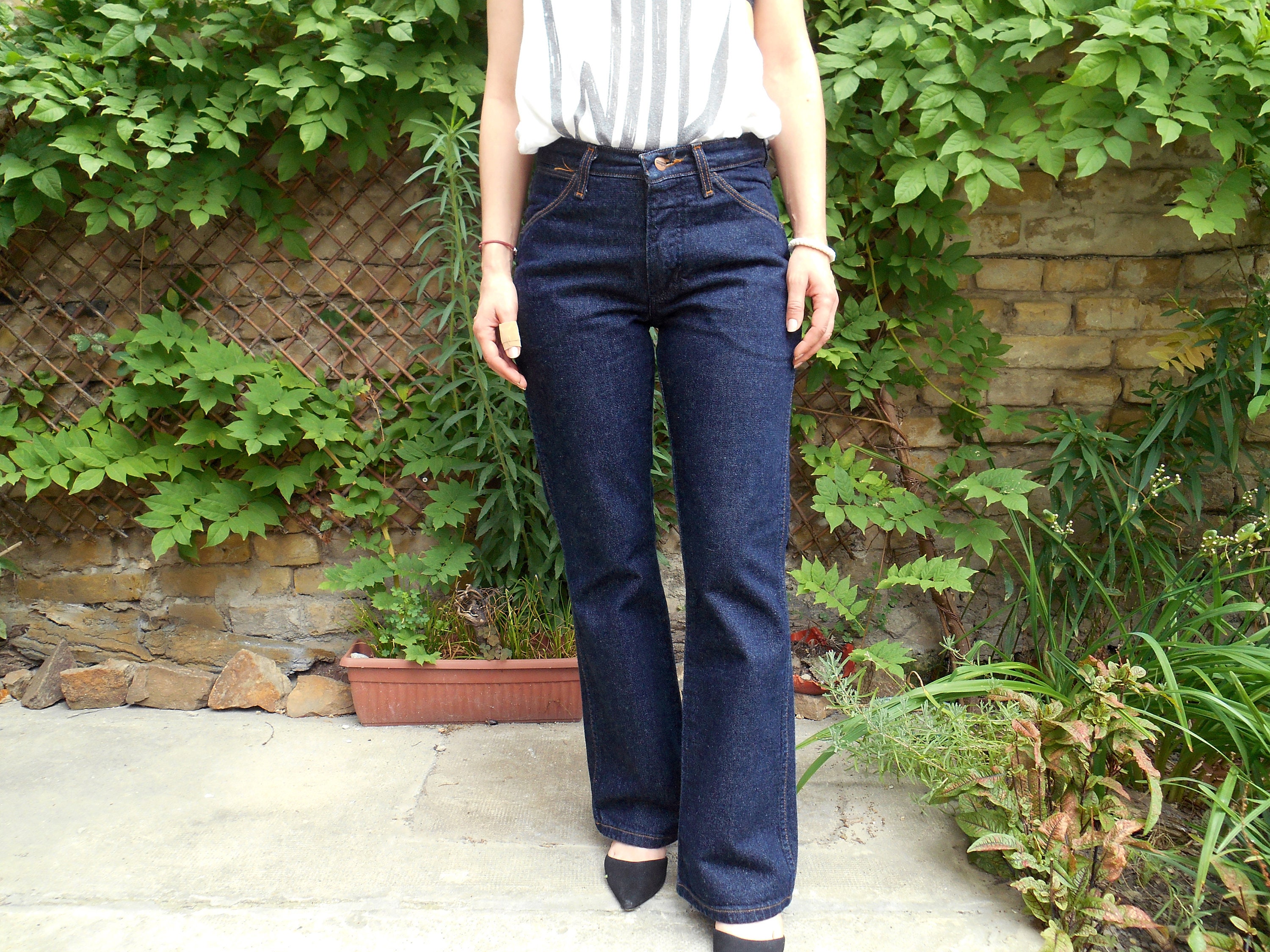 Vintage Women Wrangler Jeans Western Jeans Bell Bottoms - Etsy UK