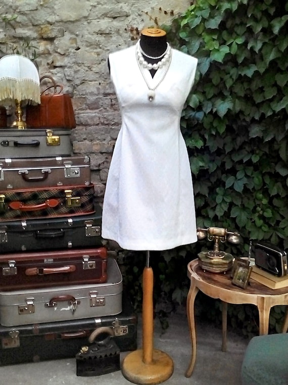 mini gogo dress 60s Dress Style Turquoise Mod Mini Dress