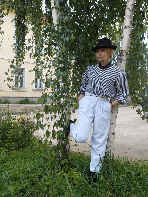 Winter White Corduroy Pants Styled for Work and Weekend - Fashion