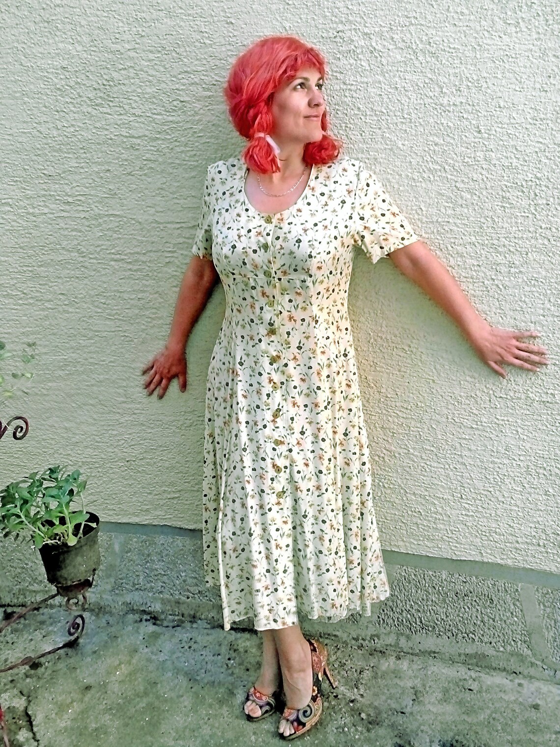 Vintage Summer Sundress Garden Tea Party Dress Etsy