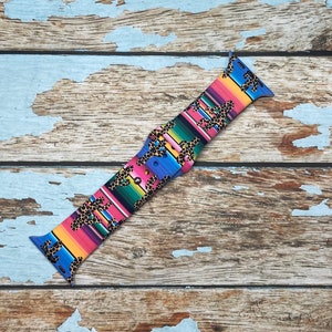 Serape Cheetah Cactus Watchband