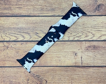 Black Cow Rug Watchband