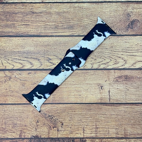 Black Cow Rug Watchband