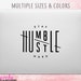 Stay Humble Hustle Hard decal sticker - Macbook decal, Macbook sticker, Laptop Sticker, Laptop Decal (ST0001)