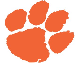 Clemson Tiger Paw SVG Digital Download