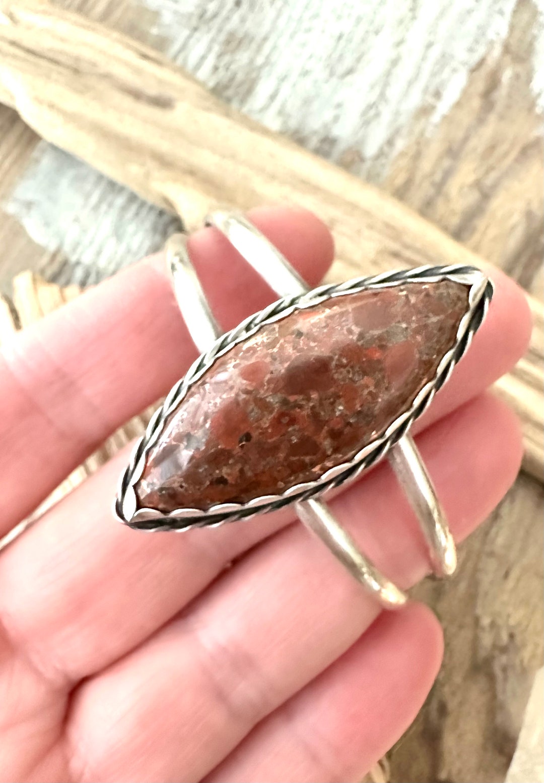 Native Copper Cuff. Copper Matrix. Sterling Silver Cuff - Etsy