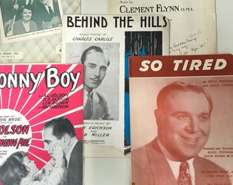 Vintage sheet music -assorted