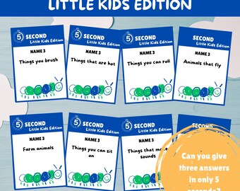 5 Second Game for Little Kids, Ages 4-7 (PDF Download)