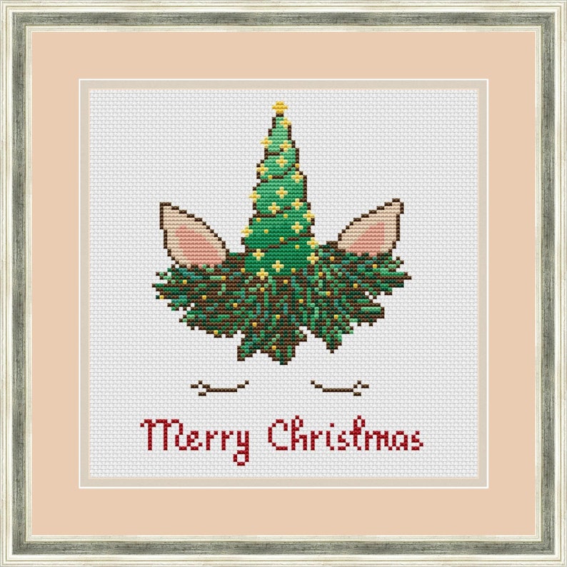 Christmas Unicorn Cross Stitch Pattern PDF Unicorn Embroidery Etsy