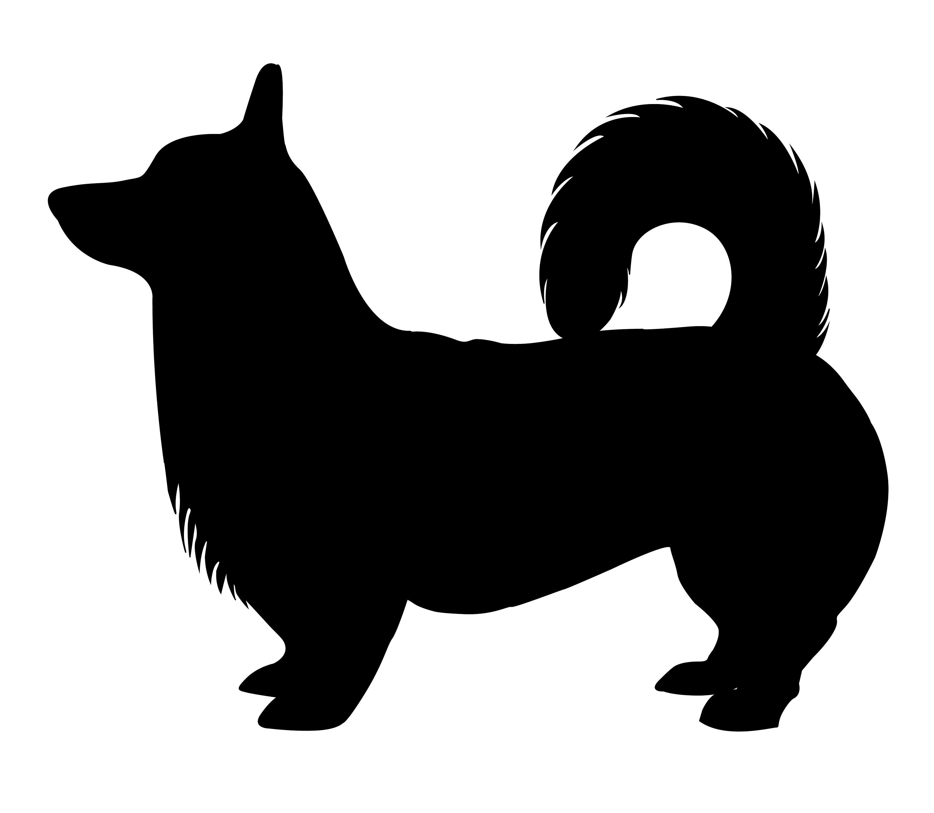 Download Corgi Silhouette Pembroke Welsh Corgi Vector Clipart | Etsy